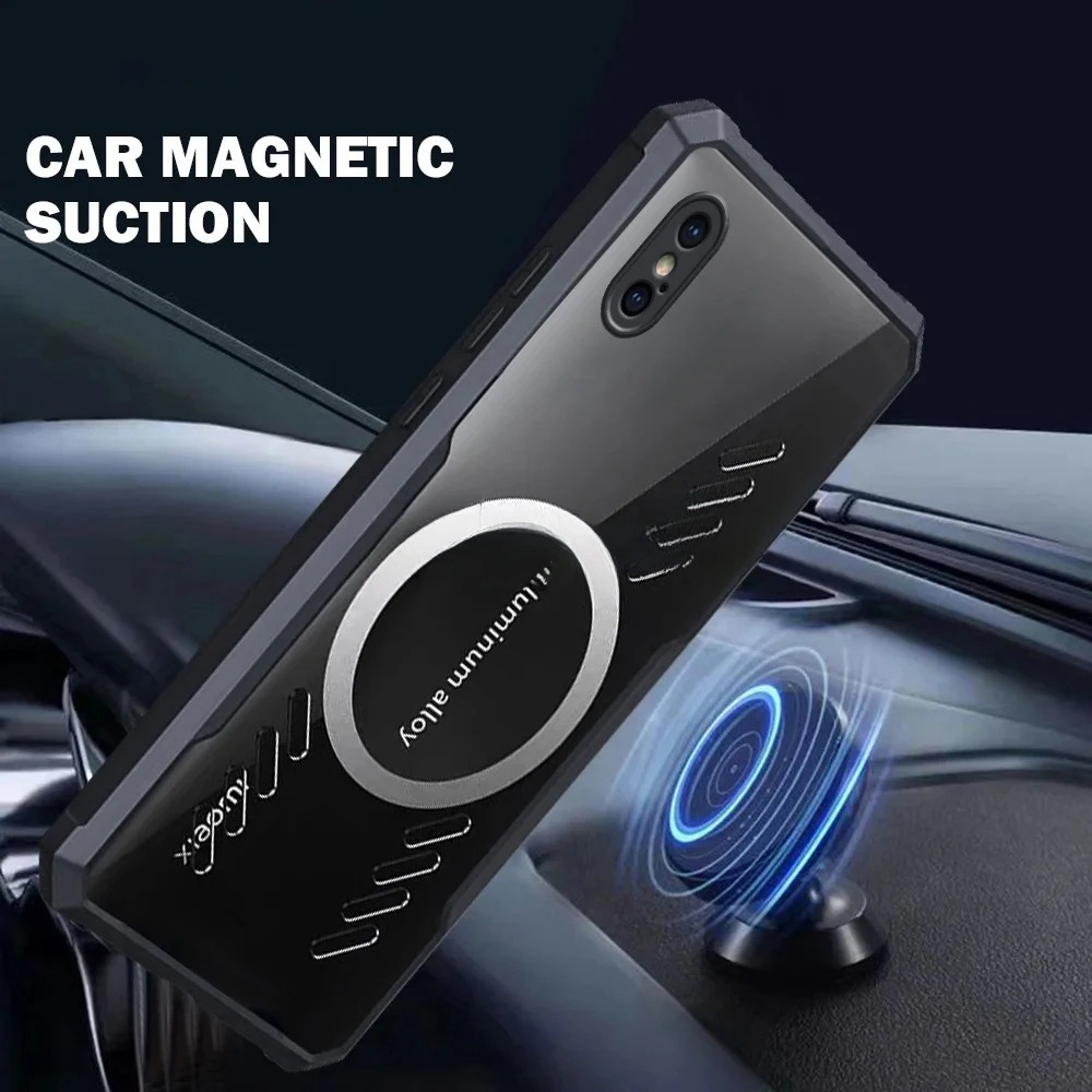 Phone case For OPPO K12X Back cover Hard Phone Case Clear Transparent Shockproof with Car Navigation Holder Ring For OPPO K12X 5G Cover cases.