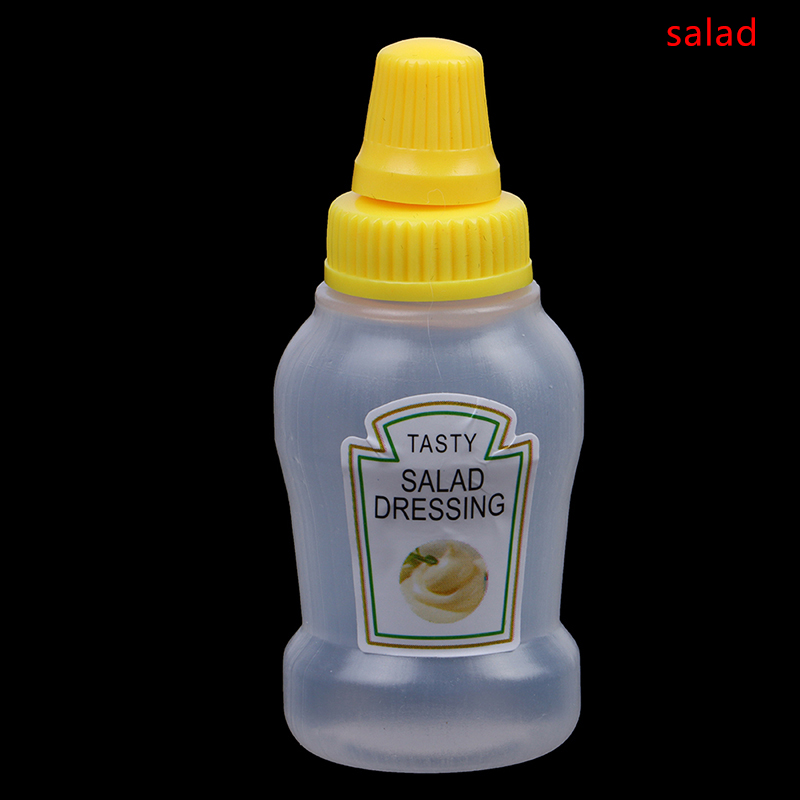 Deeke 1PC Mini Seasoning Sauce Bottle Portable Ketchup Salad Dressing Container