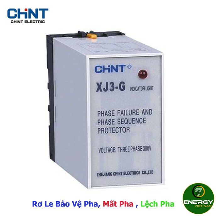 Rơ le bảo vệ 3 pha, mất pha, lệch pha xj3-g, thấp áp, cao áp xj3-d