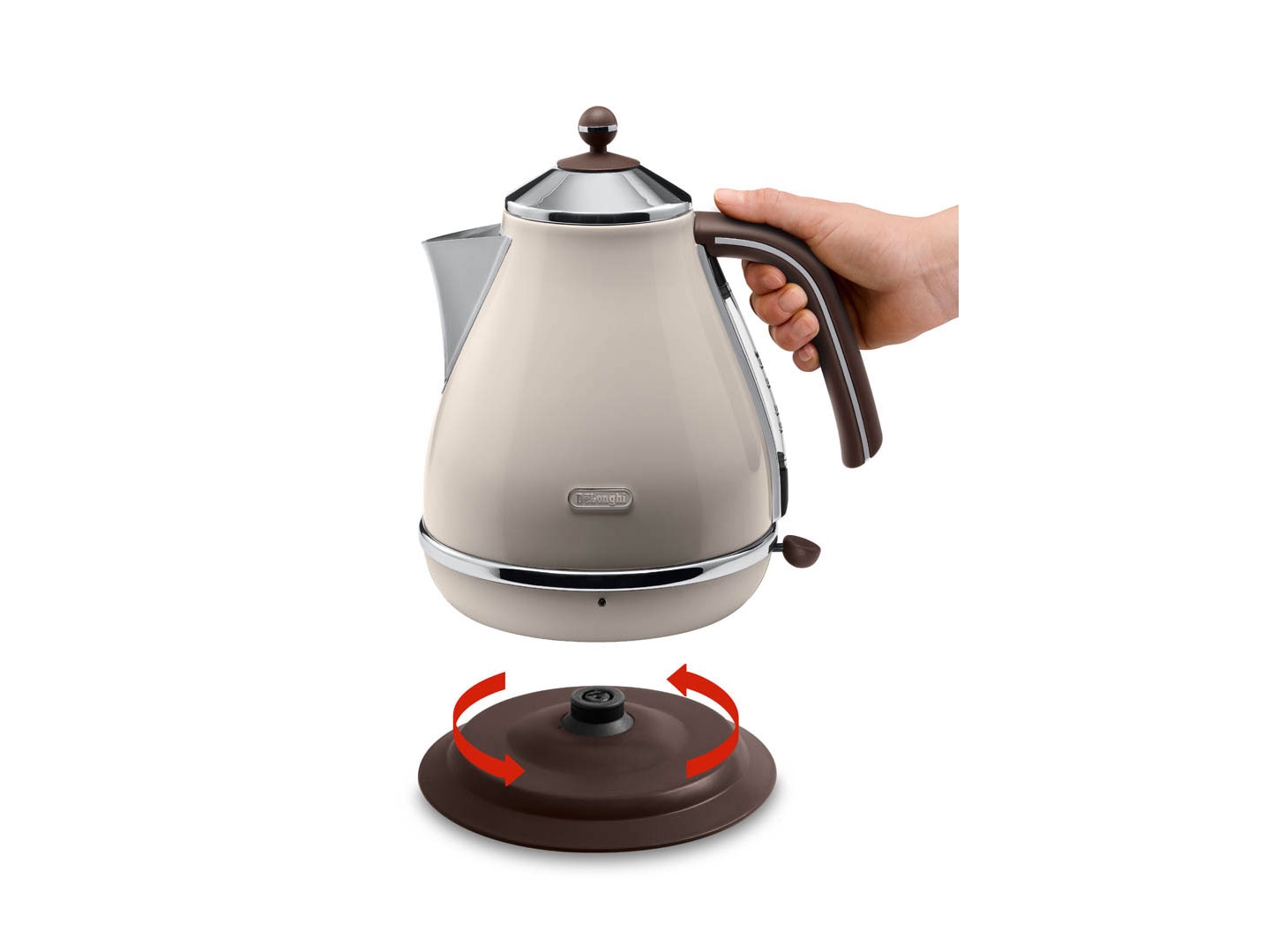 DELONGHI KBOV2001 ICONA VINTAGE 1.7L ELECTRIC KETTLE, KBOV2001.GR