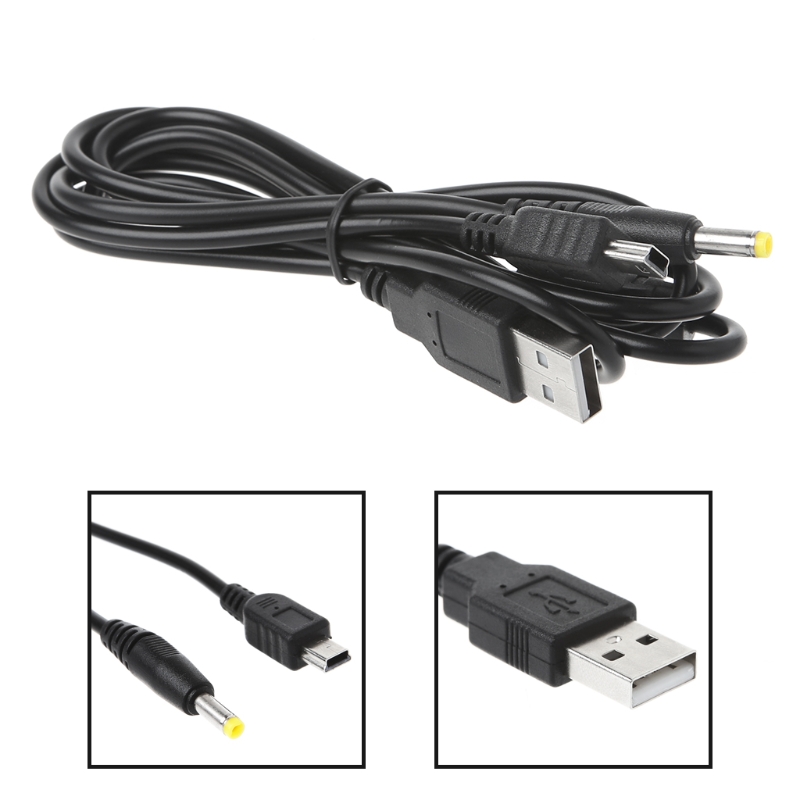 1.2m/3.94ft 2-in-1 USB Data Cable Charging Cord Lead for PSP 2000/3000 Console