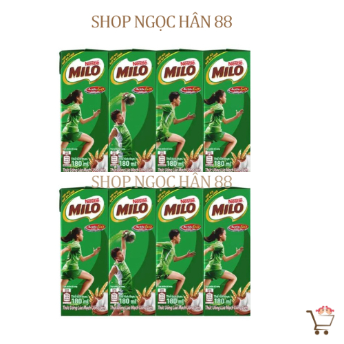 Combo 2 lốc sữa lúa mạch milo nestle có đường