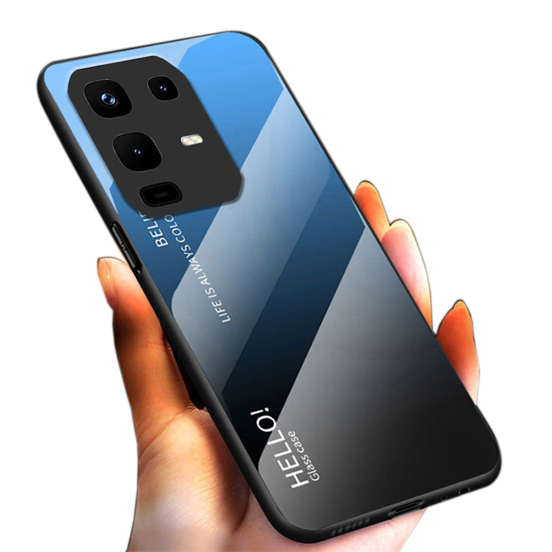 For infinix Note 50X 50S case Gradient Mirror Tempered Glass Protector Hard for infinix Note 50S 50X Plus Back cover Phone cases. 