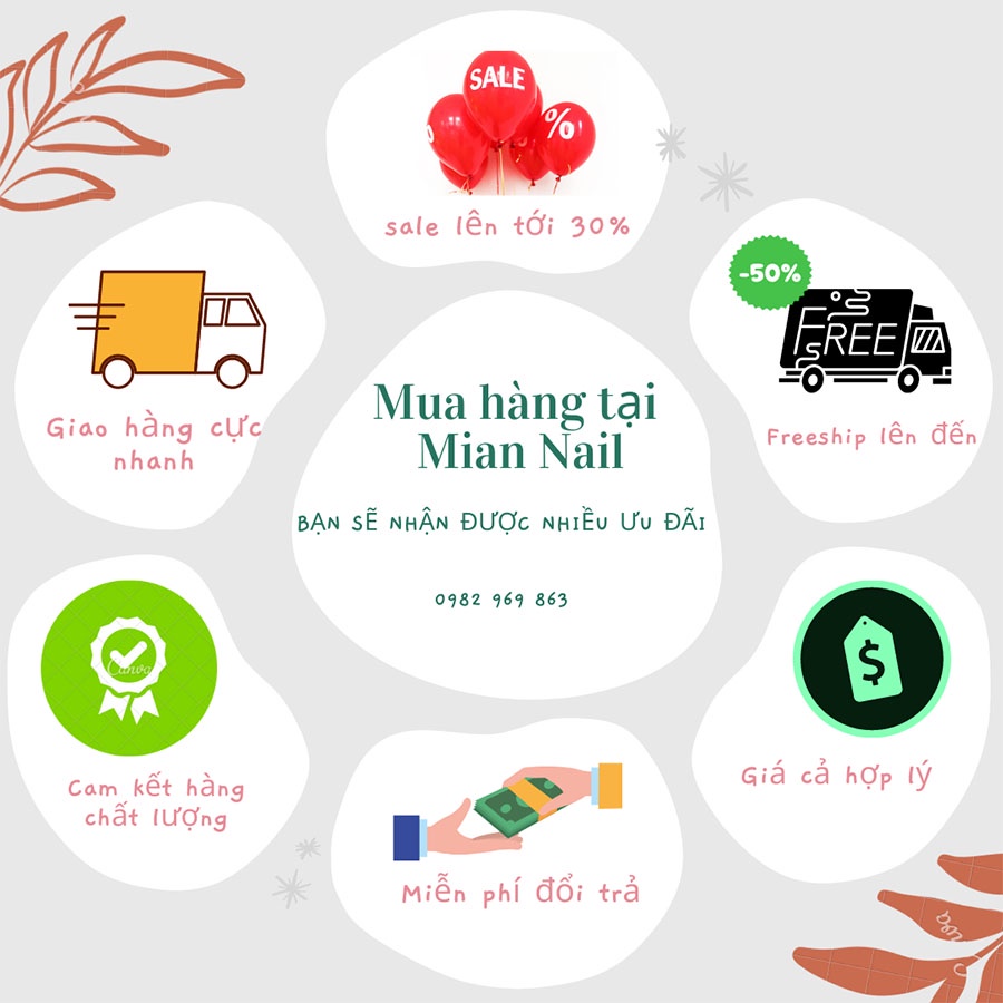 Keo dán móng Mxbon, nailbox MiAN (7g)