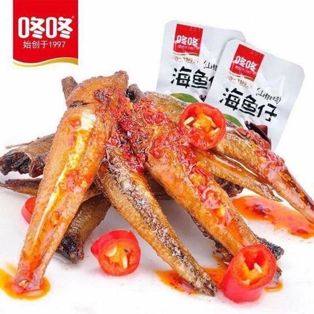 [ LOẠI NGON NHẤT ] Combo 10 GÓI CÁ CAY ngâm tiêu chua cay SIÊU NGON
