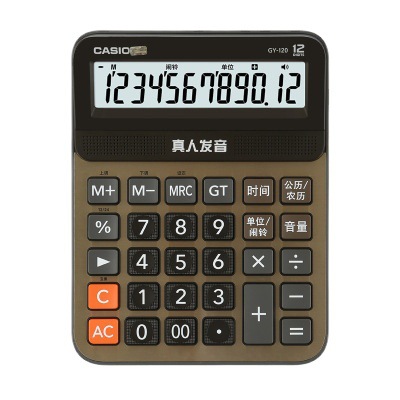 Casio Large, Medium, and Small Pronunciation Calculator GX-120S Office Finance Desktop Computerfff
