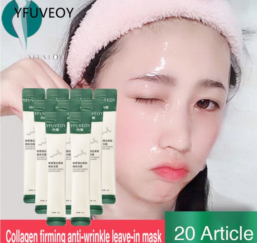 ORIGINAL AND 100 EFFECTIVE 20pcs YFUVEOY Collagen Firming Sleeping Mask tighten skin and