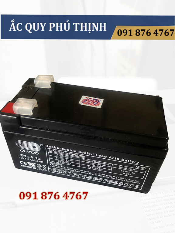 Ắc quy Outdo 12V - 1.3Ah OT1.3-12