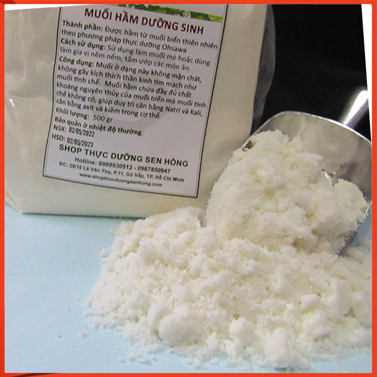 Muối biển hầm (500gr) - Thực dưỡng Sen Hồng