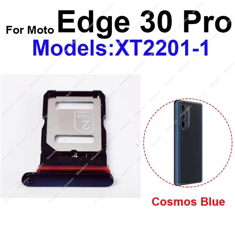 Sim Card Tray Slot For Motorola MOTO Edge 20 Pro 30 Pro S Pro 20 Lite Edge X30 SIM Card Holder Card Reader Socket Adapter. 