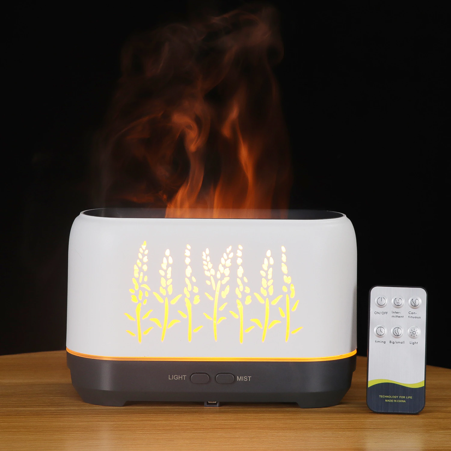 Máy Xông Tinh Dầu Hiệu Ứng Lửa Flame Diffuser (SP Cao Cấp - Tặng Tinh Dầu 10ml)