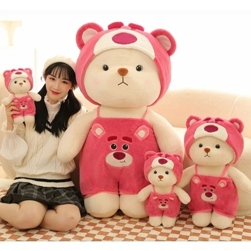 Boneka Bear Custom Hoodie Standing 35cm Bahan Plush Premium