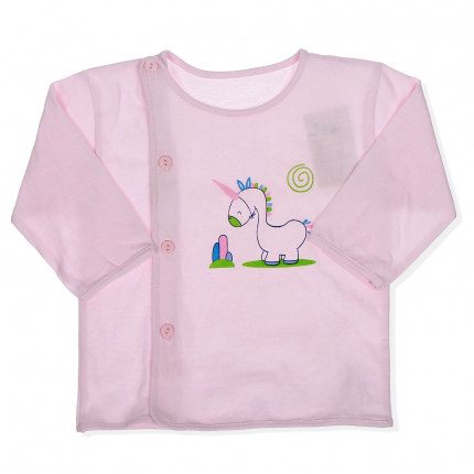 Áo sơ sinh khuy lệch chất cotton cực đẹp cho bé