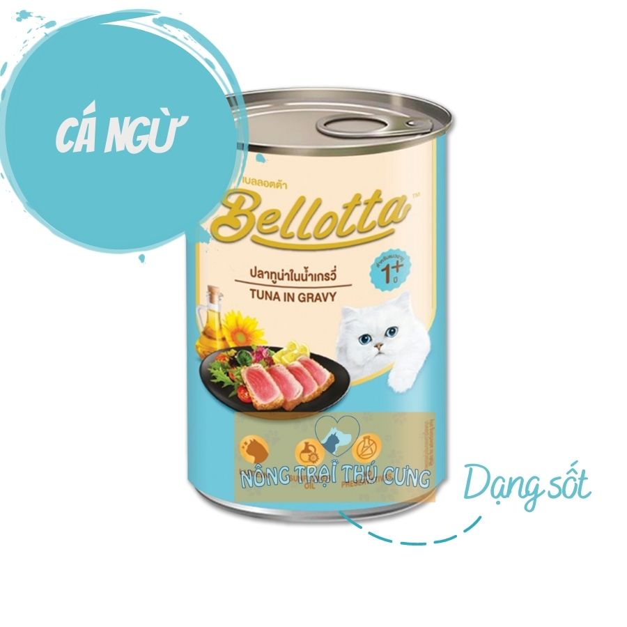Pate Cho Mèo Bellotta Lon 400g - [Nông Trại Thú Cưng]