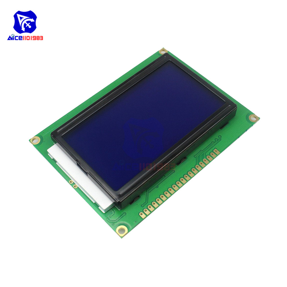 【New Arrivals】diymore 128x64 Dots Graphic 12864 LCD Display Module with Backlight ST7920 IIC I2C SPI for Arduino Raspberry Pi STM32 3D Printer. 