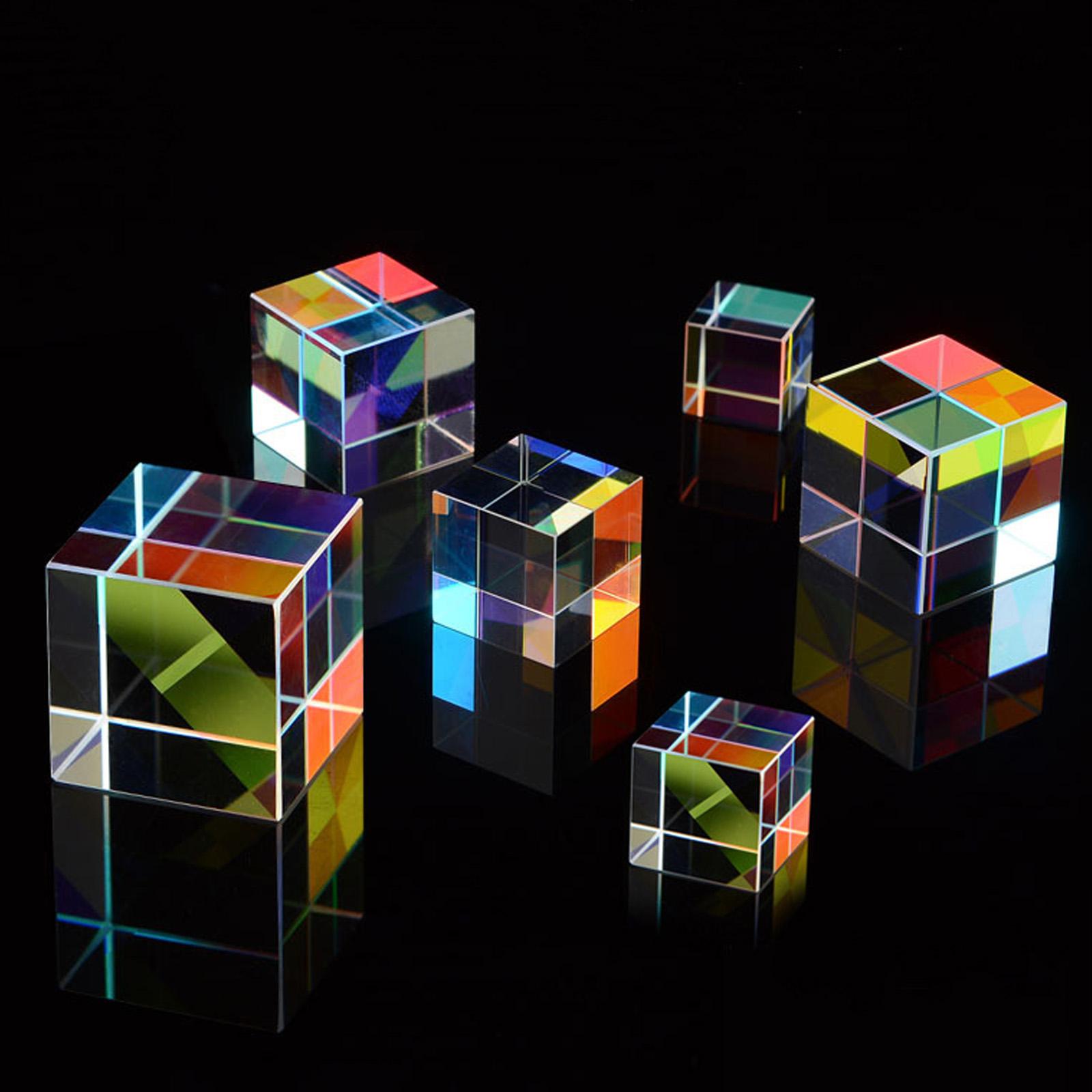 Magic Optical Glass Cube Dichroic Cube Prism RGB Combiner 2024 I8F9 Splitter