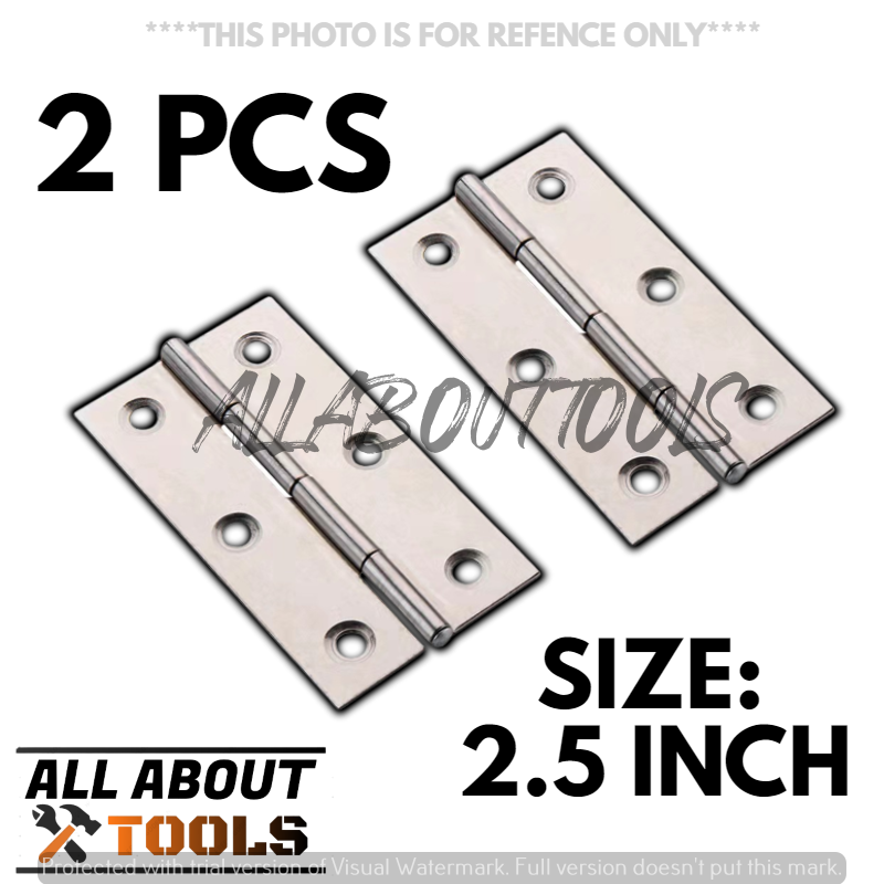 (AAT) 2PCS Folding Butt Hinges Mini Small Hinges Stainless Steel Hinge with screw