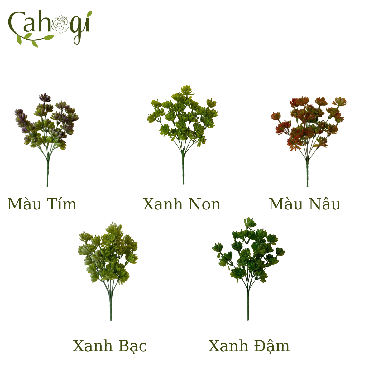 Sen Đá Giả - Chùm Sen Đá 35 Đầu 4 cm - Dài 31 Cm