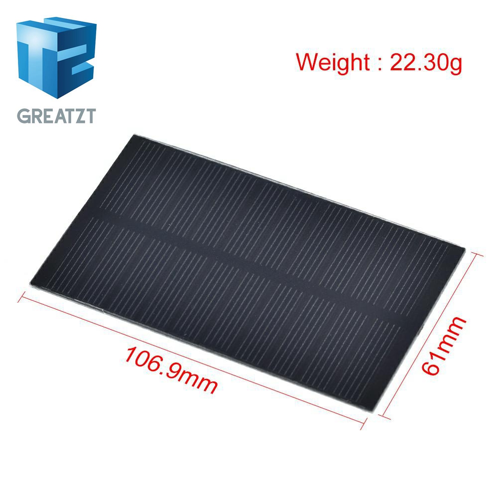 【Duoupa Store】smart  Solar Panel 1W 5V electronic DIY Small Solar Panel for Cellular Phone Charger Light Toy etc Solar Cell. 