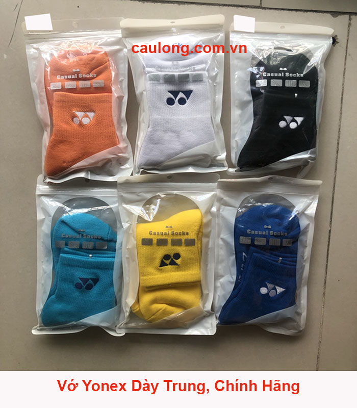 Combo 2 đôi Vớ Cầu Lông Yonex Dày Trung ( Chính Hãng, Nhiều Màu )