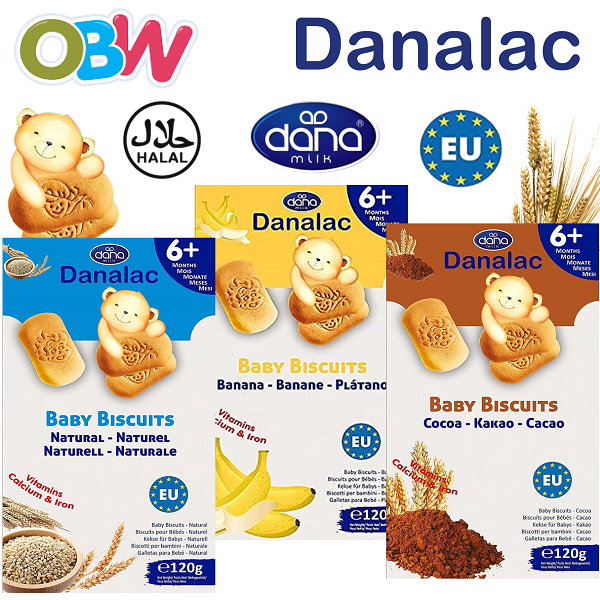 Danalac Baby Biscuits 120gm Biskut Bayi 宝宝饼干 Halal Baby
