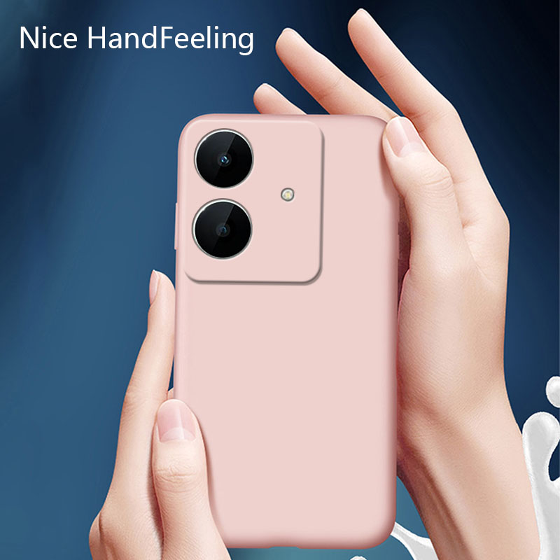Sroof For Realme Note 60 60x Liquid Silicone Macaron Candy Color TPU Falling and shockproof Soft Phone Case Shell Protector Back Cover.