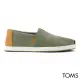 Toms Men Alp Fwd Vetiver Grey Herringbone Canvas / Tan Suede. 