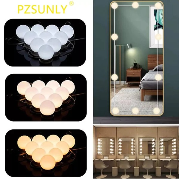 LED Mirror Lights Make Up Vanity Mirror Light with 10 Light for Makeup