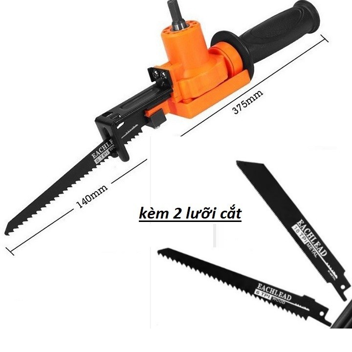 Máy cưa kiếm, Bộ chuyển đổi cưa lọng thành cưa kiếm mini gắn máy khoan