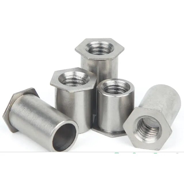 M2m2.5m3m4stainless Steel 304 Zinc Carbon Steel Through Hole Pressure Rivet Stud Blind Hole Rivet Nut Column1169
