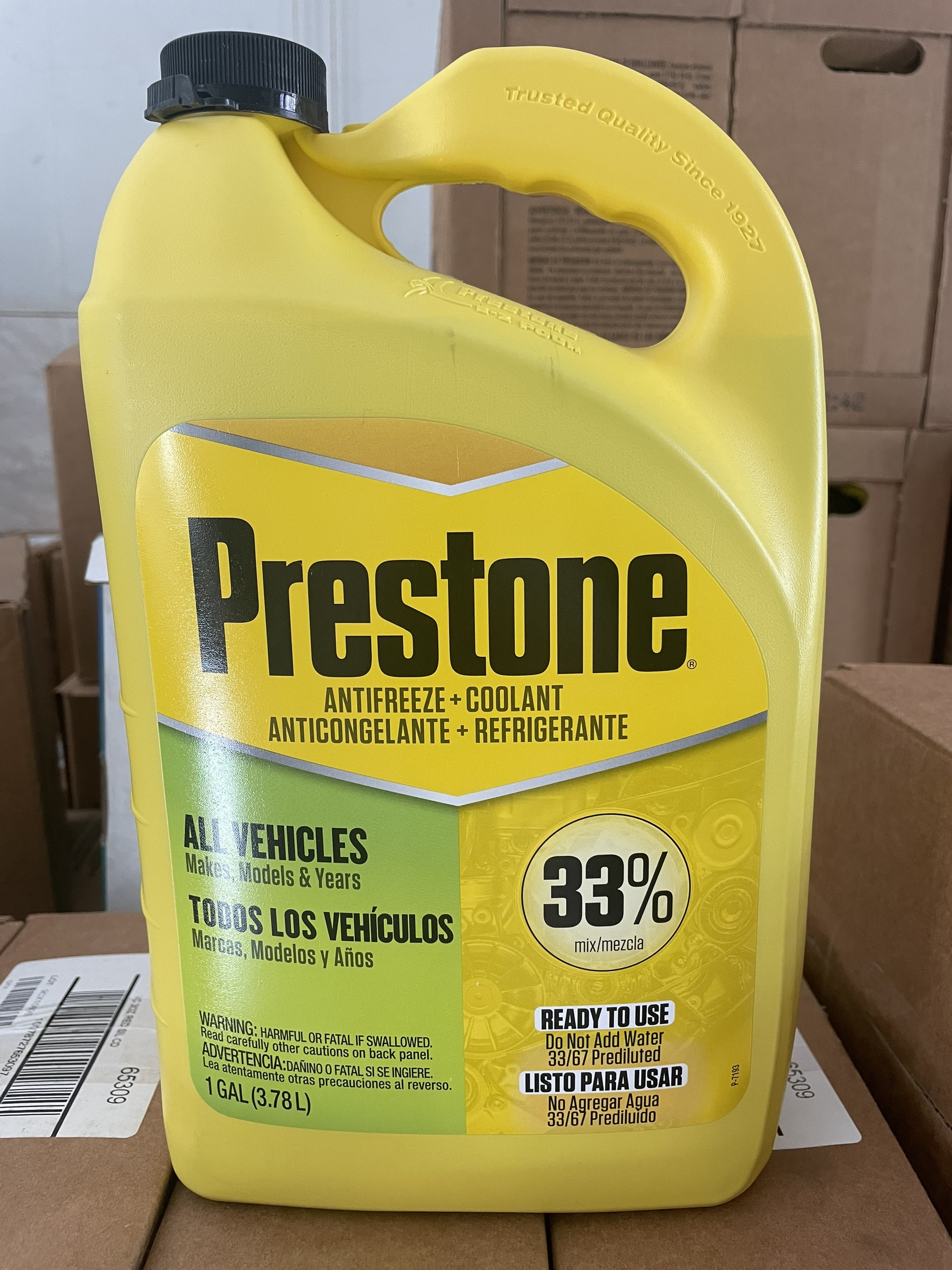 Nước Làm Mát Động Cơ Prestone - Xanh 3.78 Lít (Không Cần Pha Thêm Nước)