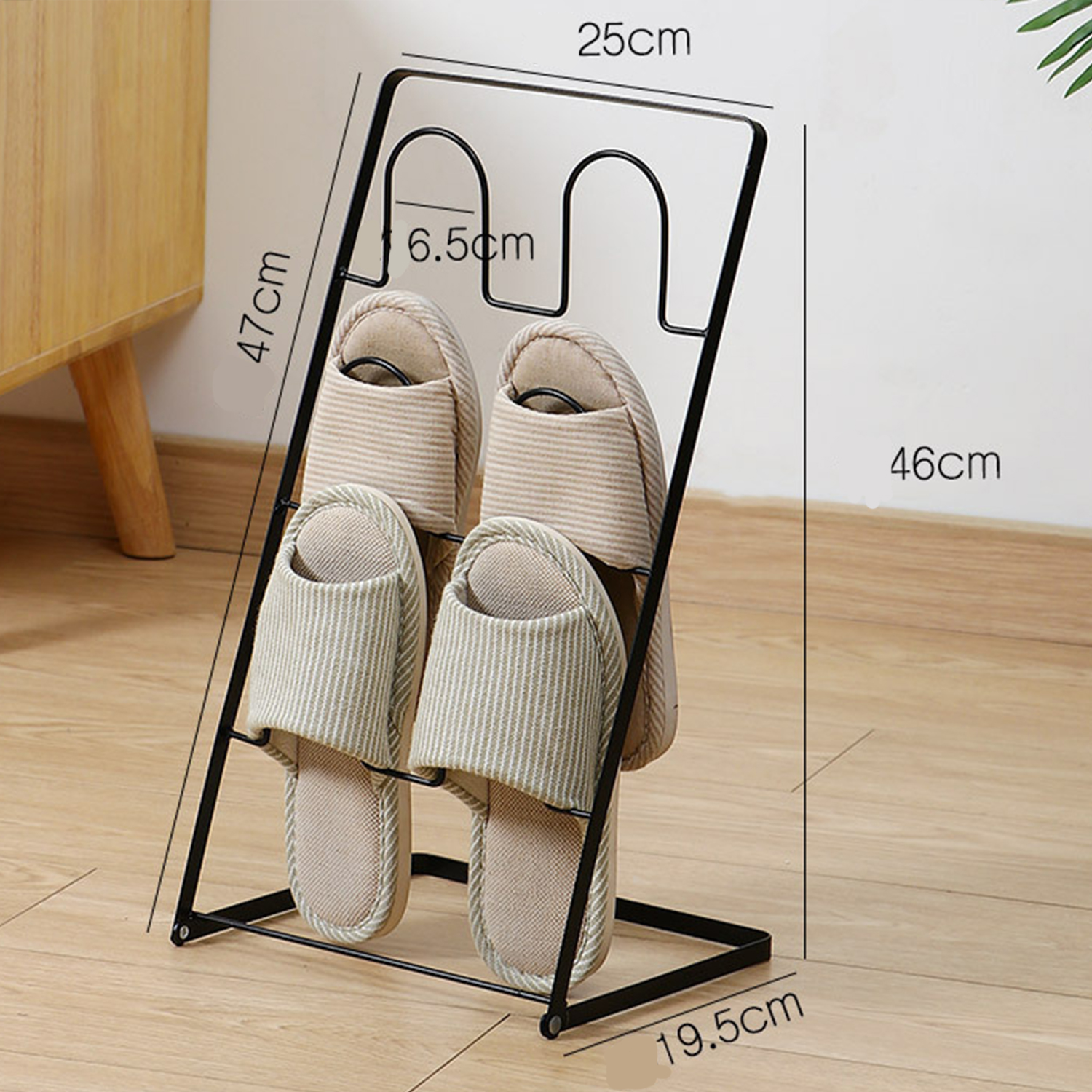 1PC New Simple Shoe Rack Metal Iron Art Slippers Drain Drying Rack Bathroom Indoor Restroom Storage Tools Home Organizer Shelf