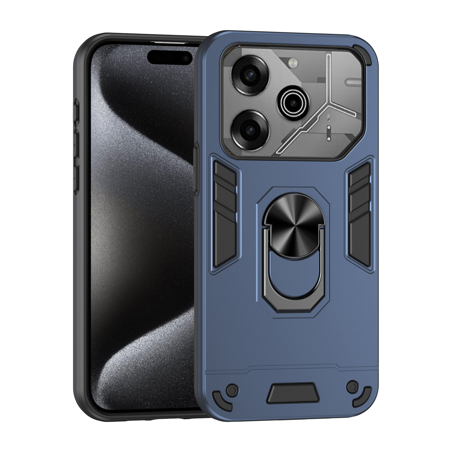 Phone cover For Tecno Pova 6 Pro case Shockproof Armor Stand with Holder Car adsorb Ring case shell For Tecno Pova 6Pro Cases Housing.