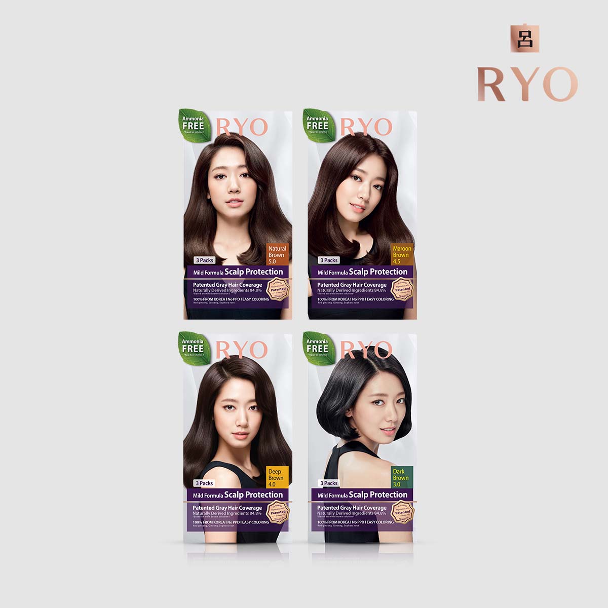 Ryo Mild Formula Hair Dye Cream - (40g x 3 packets) | Lazada Singapore