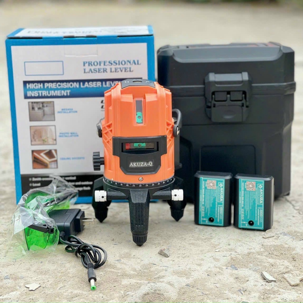 Máy bắn cốt,máy lazer cân bằng 5 tia xanh /akuza lazer xây dựng/ chính hãng/ giá tốt máy xây dựng thái bảo shop cu đen tv