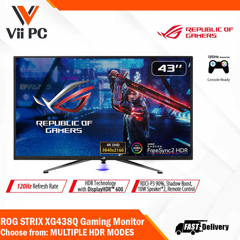 ASUS ROG Strix XG438Q, 43 inch Large Gaming Monitor with 4K 120Hz