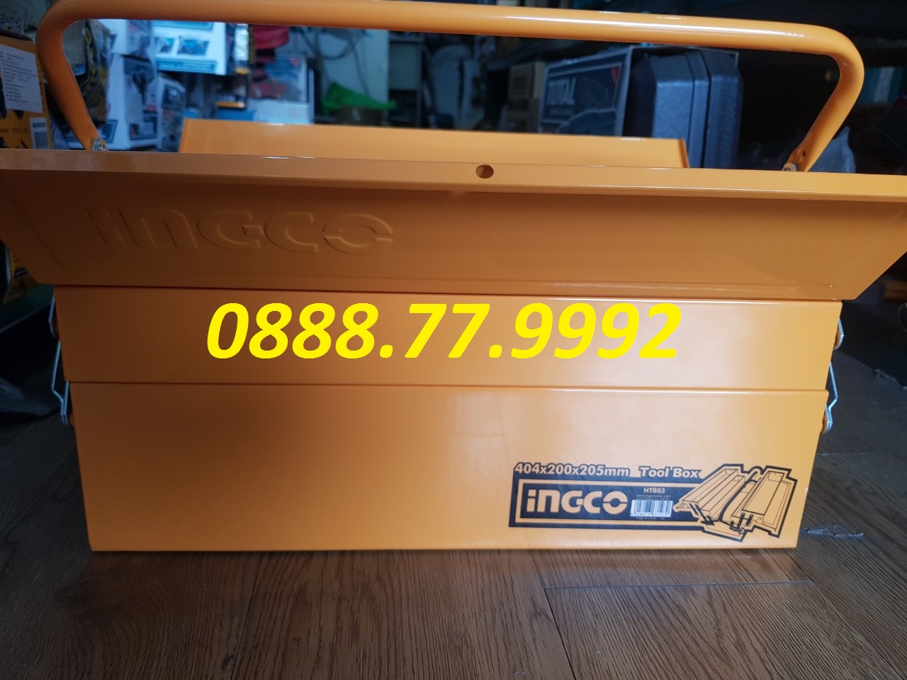 Hộp đựng đồ nghề (400x200x195mm) Ingco HTB03