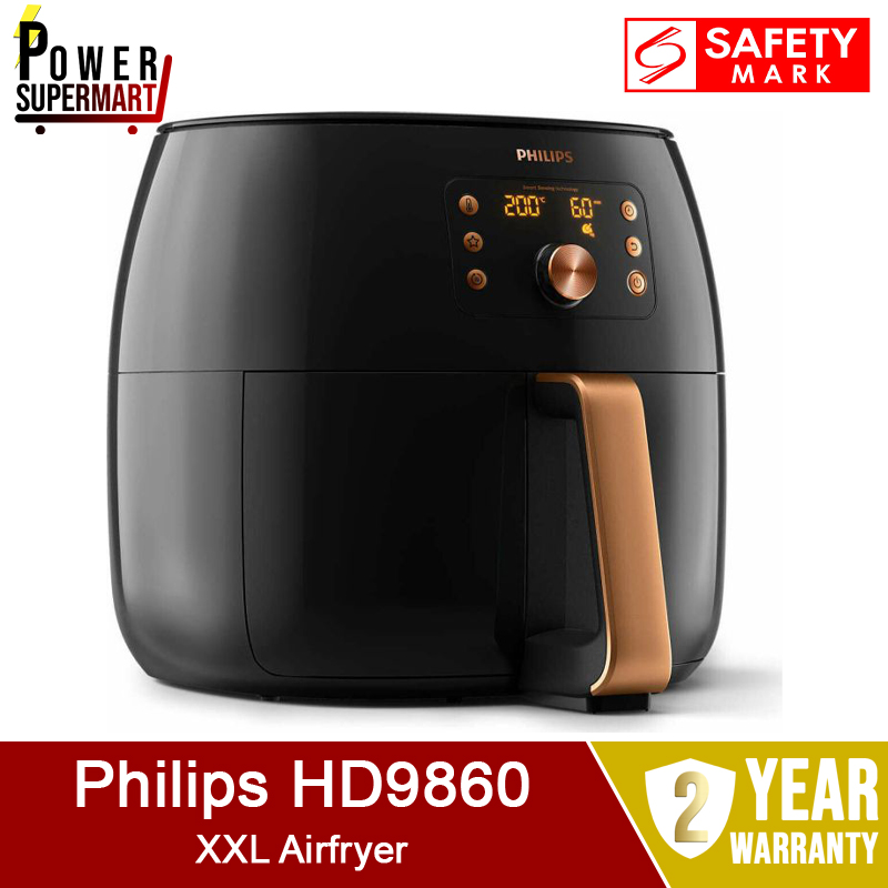 Philips HD9860 XXL Air Fryer. Also known as HD9860/91. Premium Smart