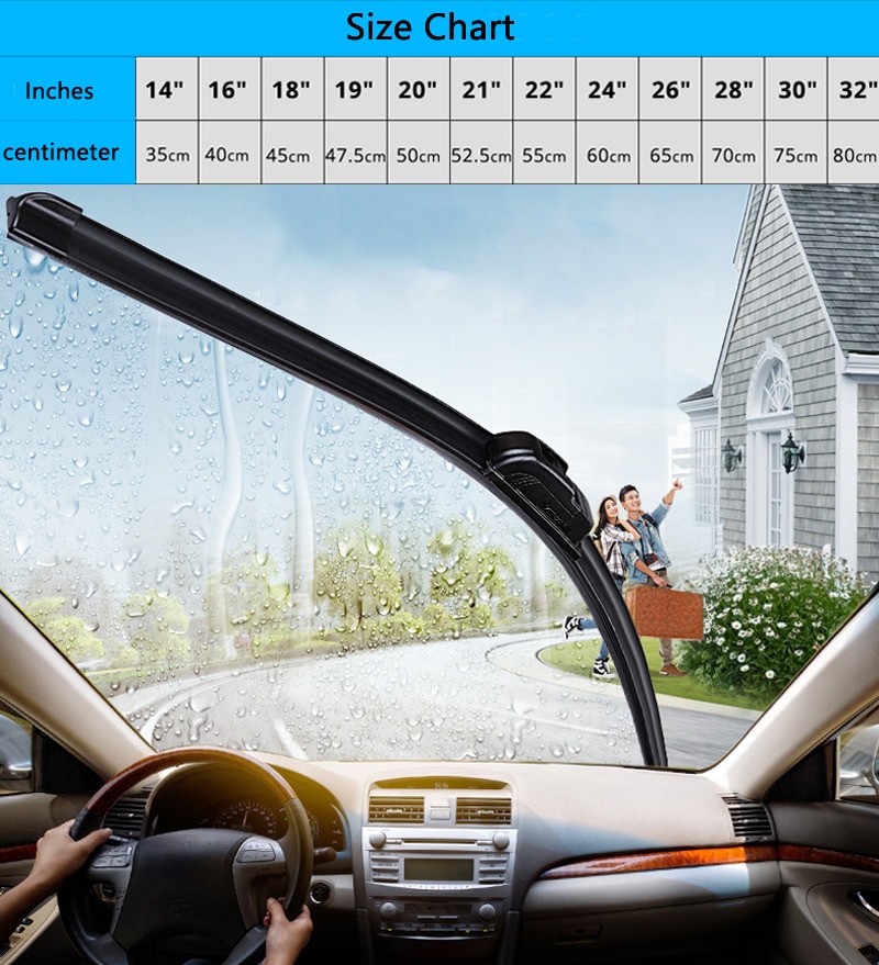 Cho FORD FOCUS 3 2012 ~ 2017 MK3 gạt nước ô tô lưỡi cửa sổ trước kính chắn gió kính chắn gió xe hơi phụ kiện dán 2013 2014 2015 2016