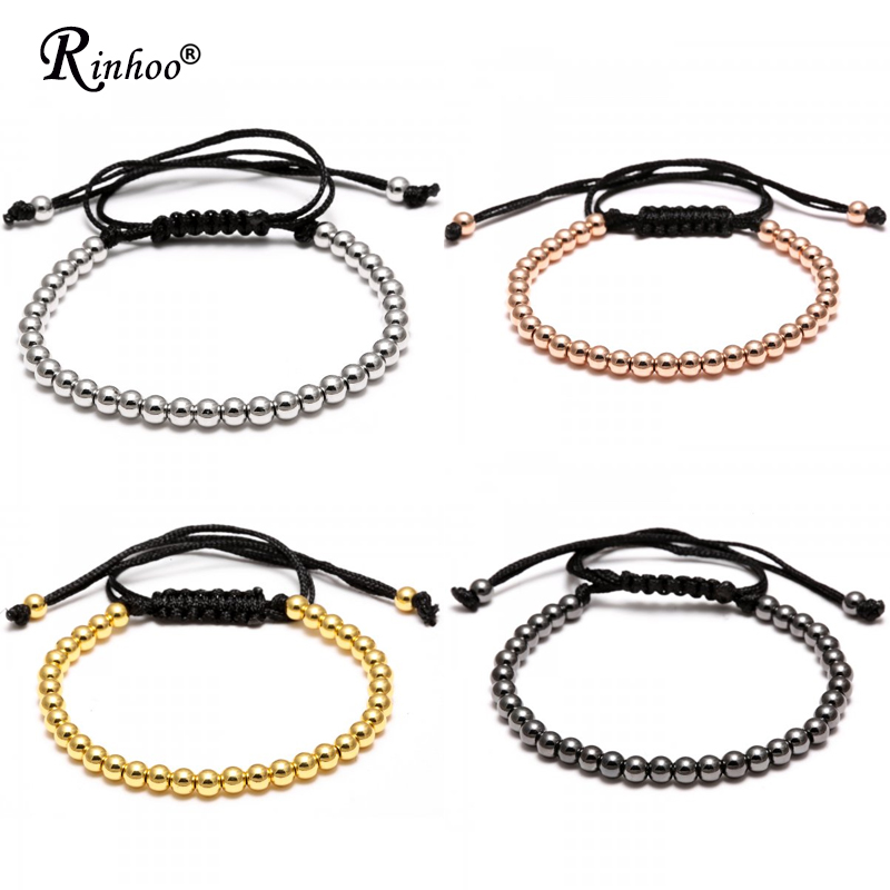 Rinhoo%20Handmade%204MM%20Beads%20Balls%20Braided%20Macrame%20Charm%20Wrap%20Beaded%20Bracelet%20Bangles%20Adjustable%20Jewelry%20For%20-%20Image%202