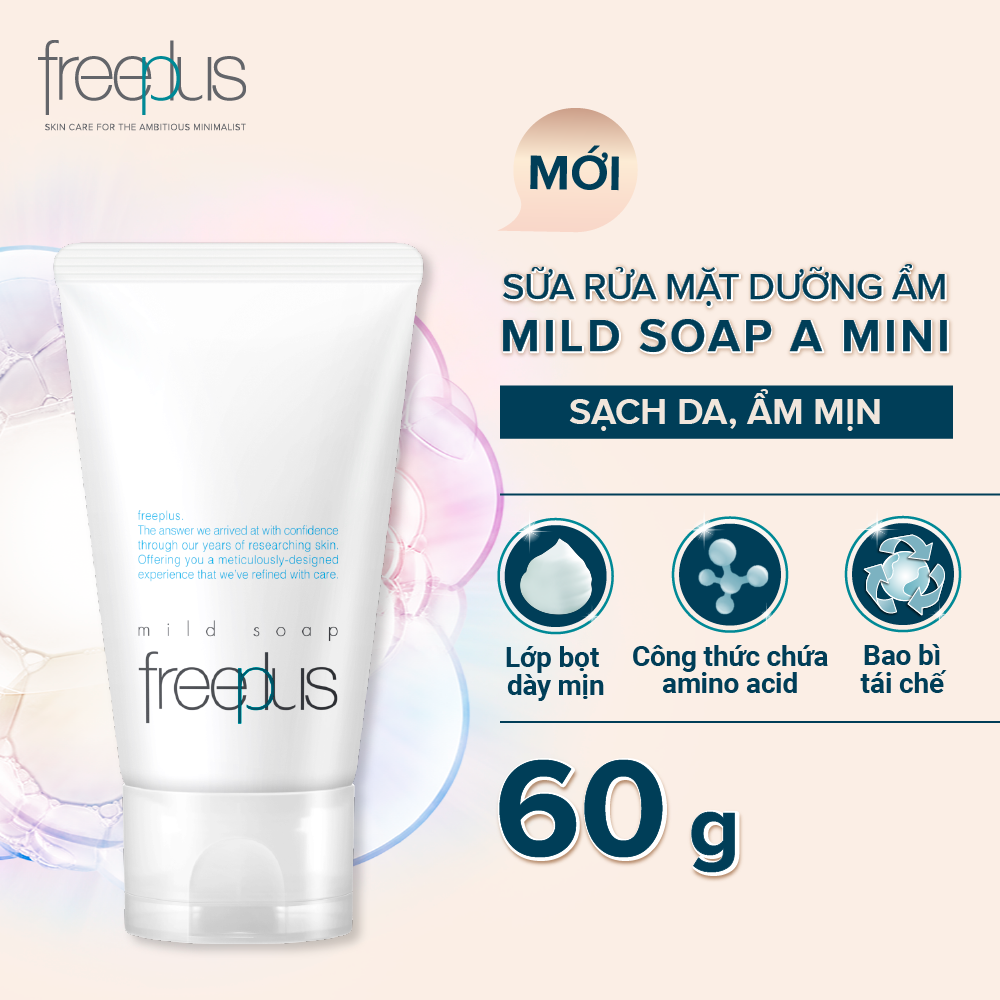 Sữa Rửa Mặt Dưỡng Ẩm Freeplus Mini 60 g