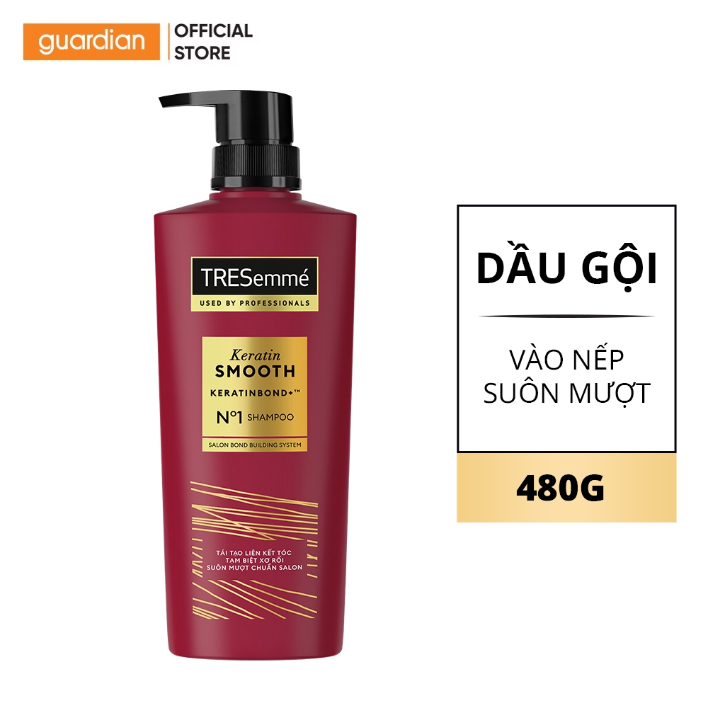 Dầu gội tresemmé keratin smooth suôn mượt vào nếp 480g