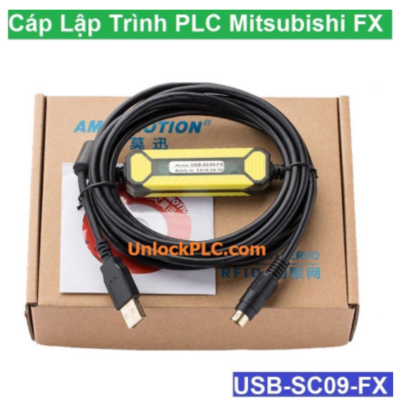 Cáp lập trình PLC Mitsubishi USB-SC09-FX