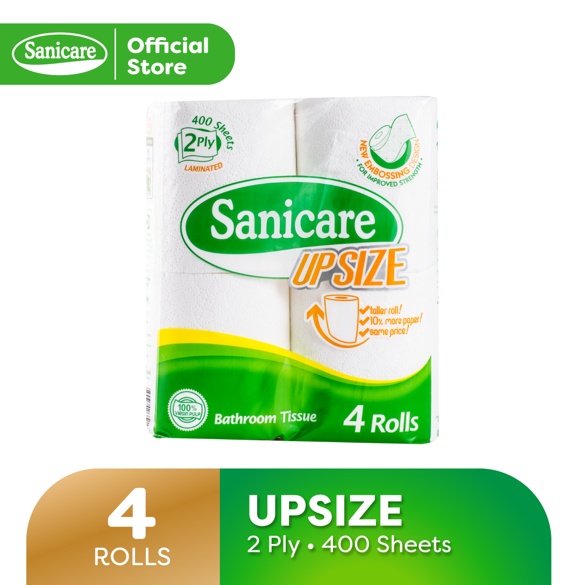 Sanicare Upsize Bathroom Tissue (4 Rolls) Lazada PH