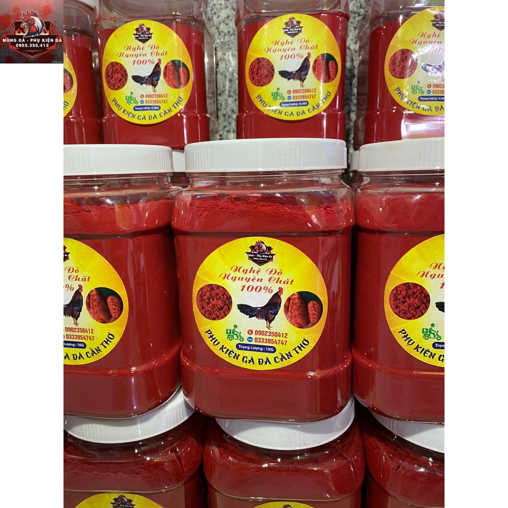 Nghệ Đỏ Cao Cấp Cho Gà Đá 1KG - Bột Nghệ Gà Chọi [NGHỆ BỘT - NGHỆ XAY]