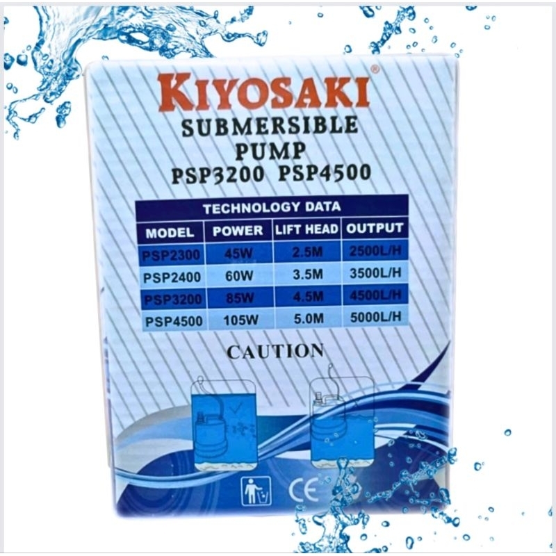 KIYOSAKI PSP 4500 Pompa kolam aquarium Hidroponik