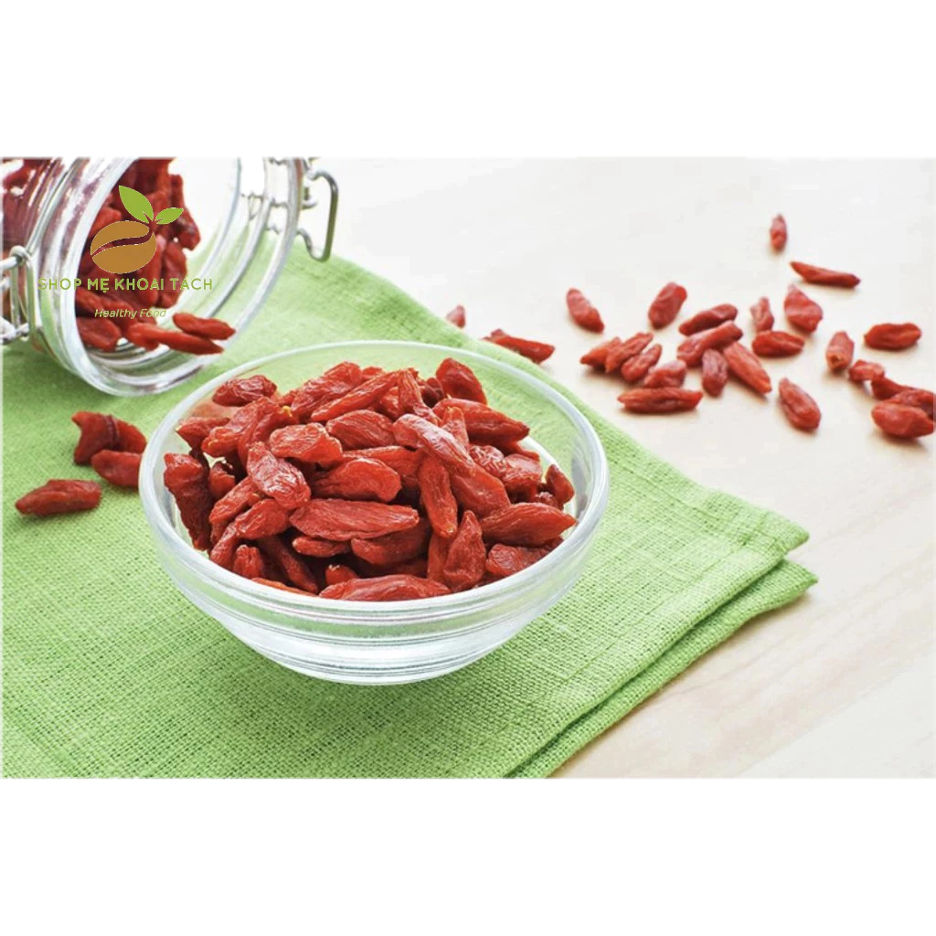 500G KỶ TỬ ĐỎ ( CÂU KỶ TỬ - KỶ TỬ CÂU , KỲ TỬ LOẠI 1 SẤY KHÔ, SẠCH), QUẢ TO , ĐỎ ĐỀU, SẠCH