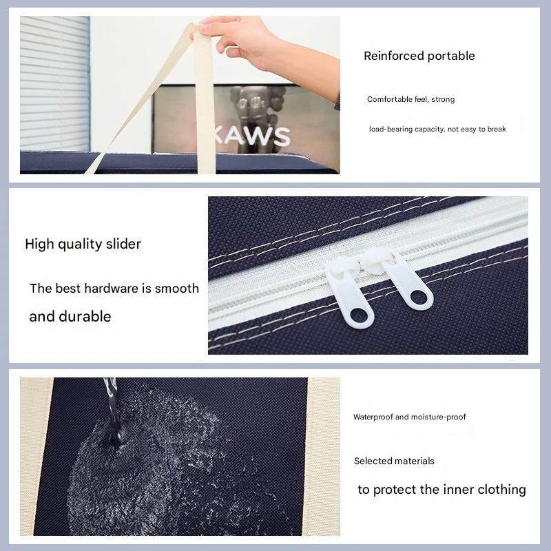Large Waterproof Non-woven Storage Bag For Clothes And Quilts_voghion.com