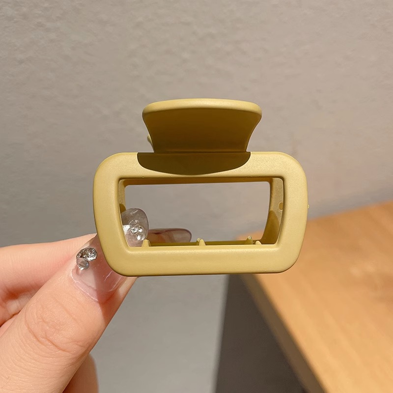 Simple Frosted Square Hair Clip for Women