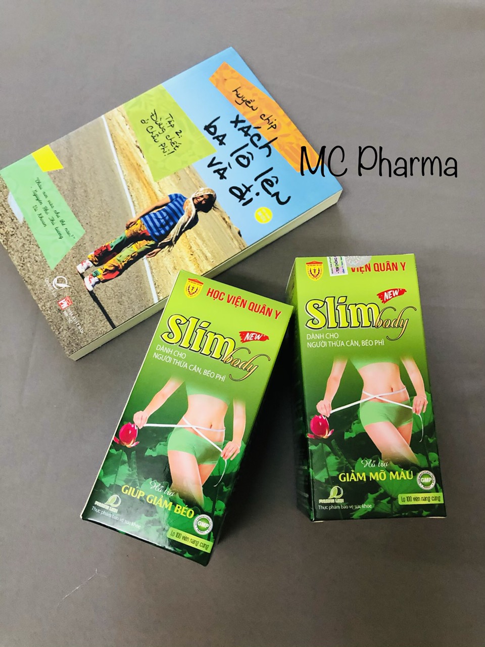 {Chính Hãng} Combo bộ 02 sản phẩm hỗ trợ giảm cân (01 hộp Slimbody và 03 hộp trà Slimutea)